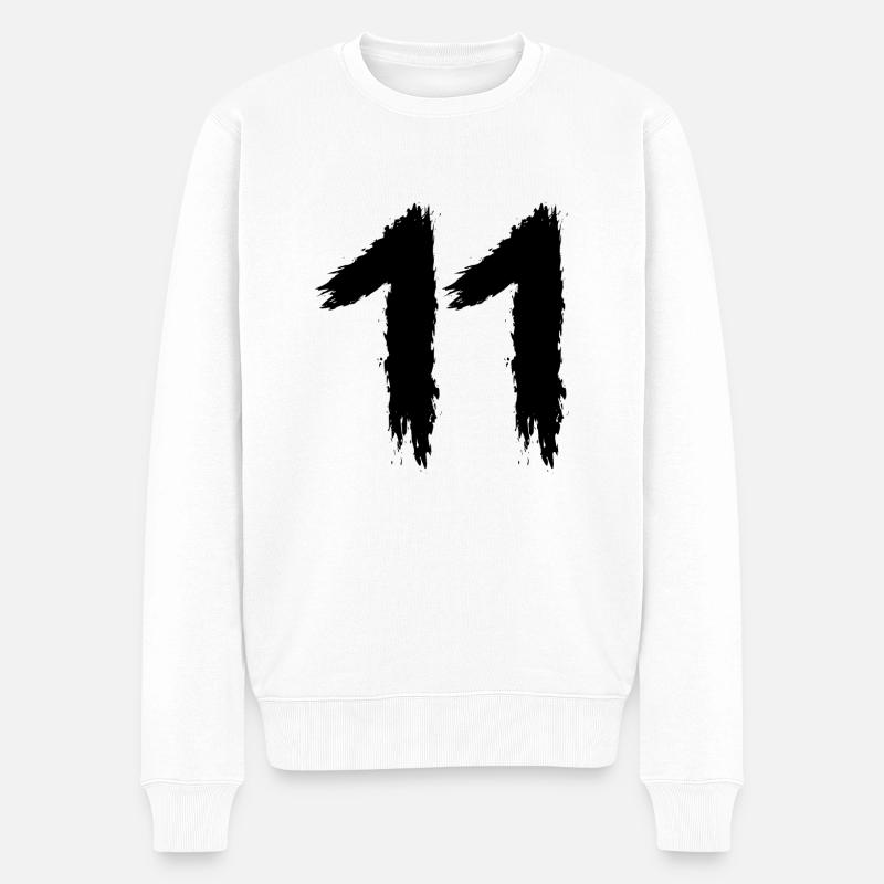 Pinceau numéro 11 préféré - Pull Premium bio Homme - blanc
