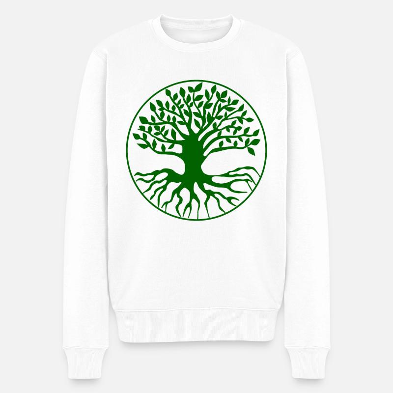 Arbre Arbre de vie - Pull Premium bio Homme - blanc
