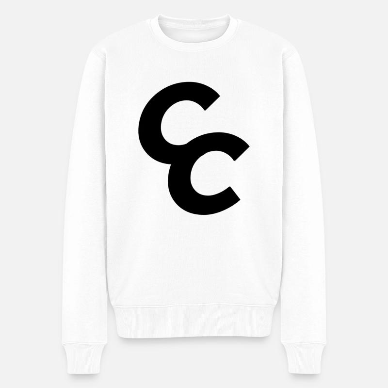 C & C - Männer Premium Bio Pullover - Weiß