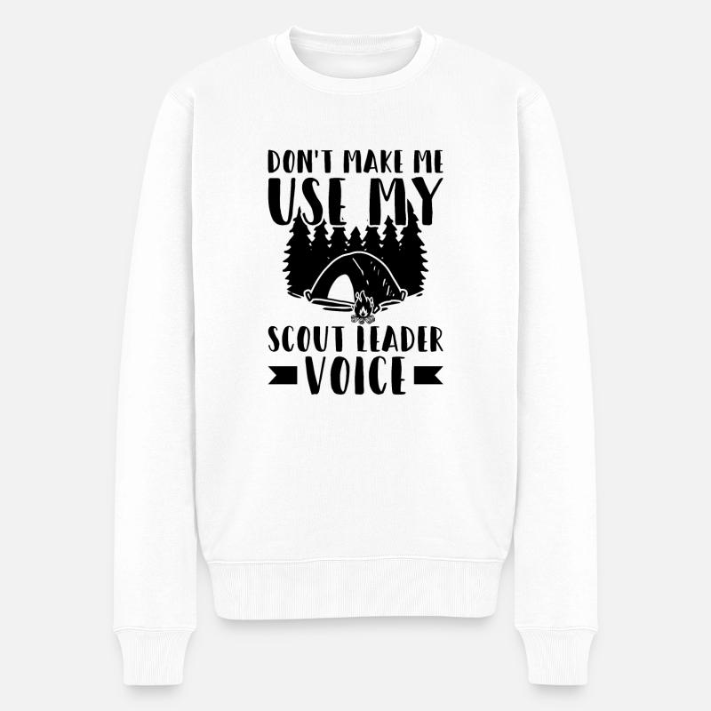 Chef scout | Cadeaux d'insigne de scout - Pull Premium bio Homme - blanc