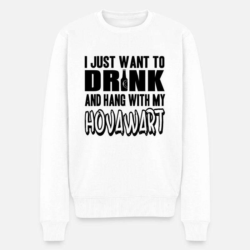 Chien Hovawart - Pull Premium bio Homme - blanc