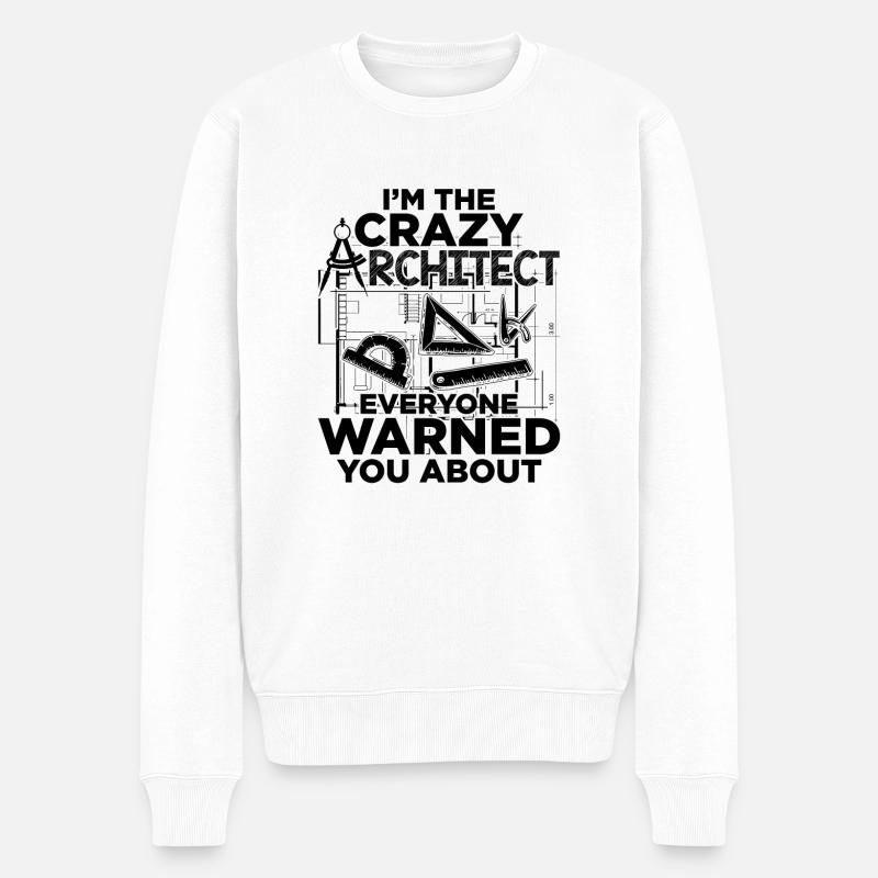 Architect Profession | Architects architecture gift - Men's Premium Organic Jumper - white