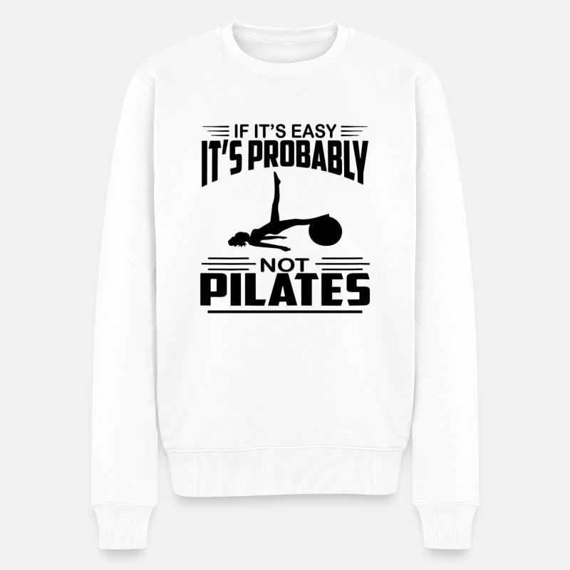 Pilates - Pull Premium bio Homme - blanc