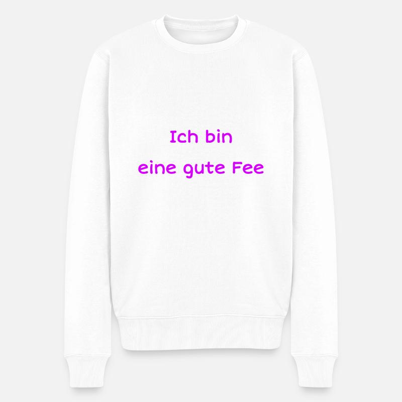 Gute Fee - Männer Premium Bio Pullover - Weiß