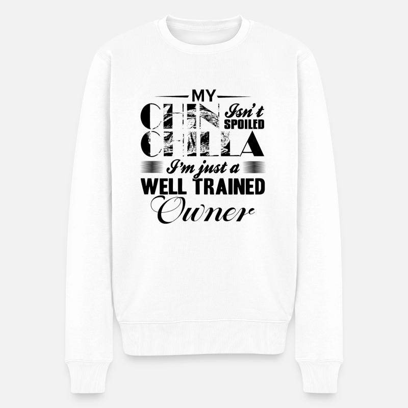 Chinchilla - Pull Premium bio Homme - blanc