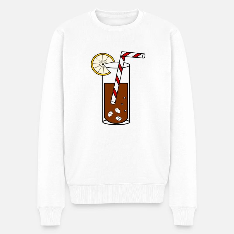 Softdrink - Männer Premium Bio Pullover - Weiß