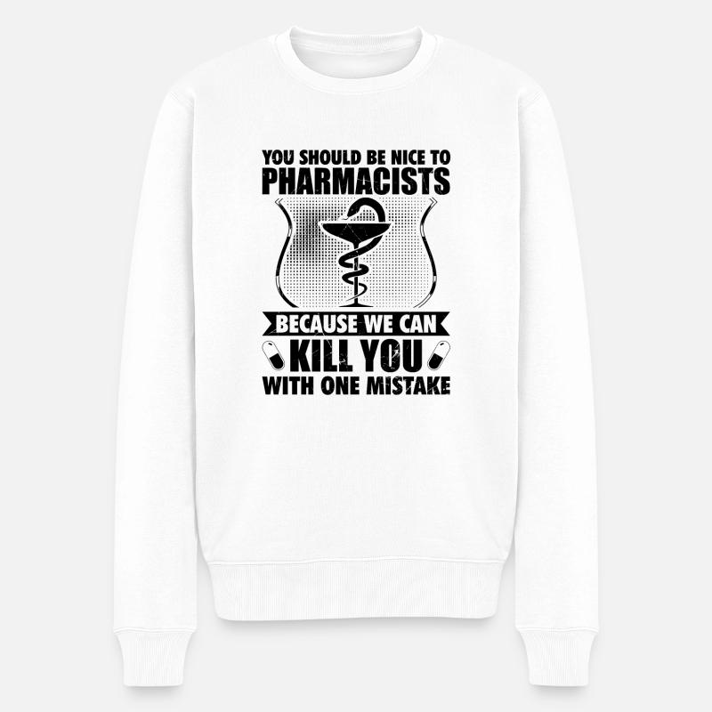 Profession de pharmacien Pharmacien pharmacien présente - Pull Premium bio Homme - blanc