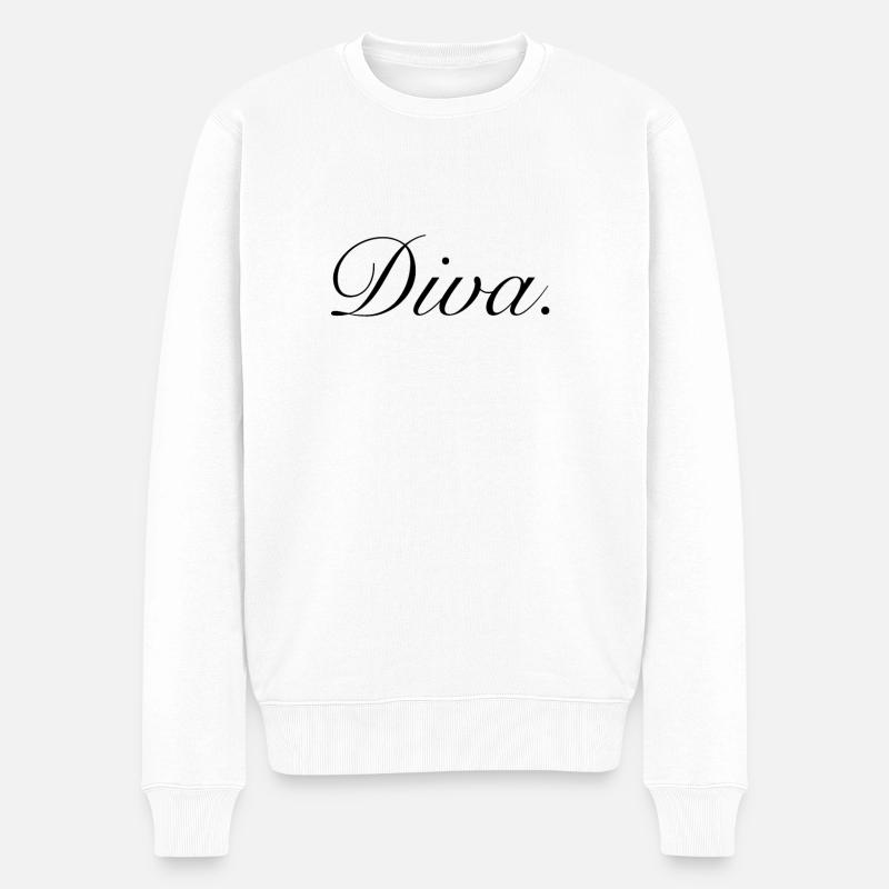 diva - Pull Premium bio Homme - blanc