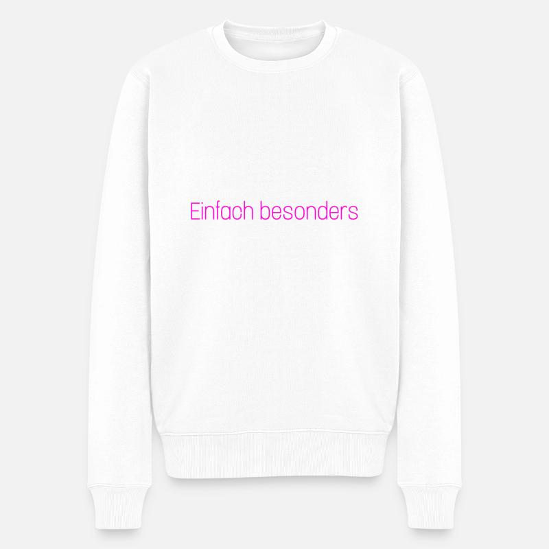 Einfach besonders - Männer Premium Bio Pullover - Weiß