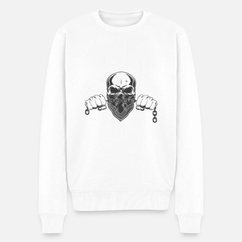 Criminel à l'ancienne - Pull Premium bio Homme - blanc