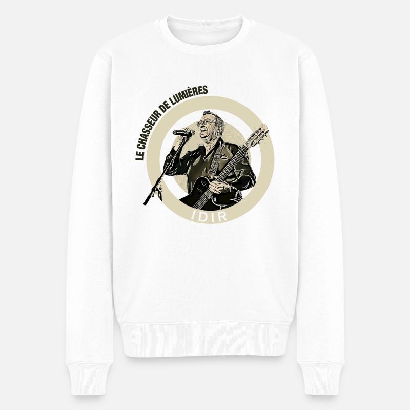 Idir en concert 2 - Pull Premium bio Homme - blanc
