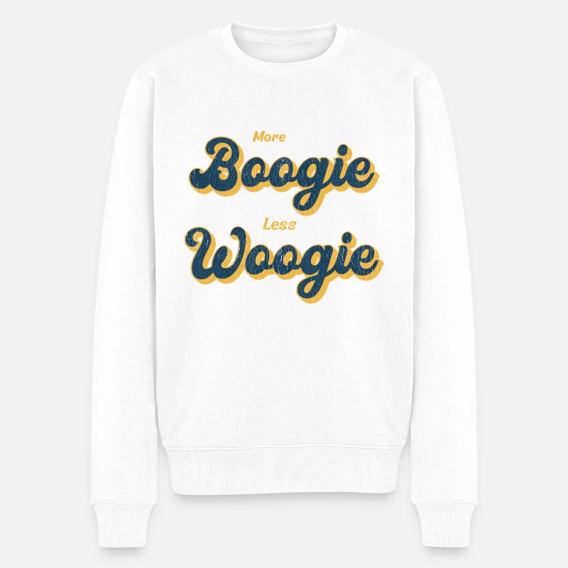 Cadeau de danseur de danse Boogie Woogie - Pull Premium bio Homme - blanc