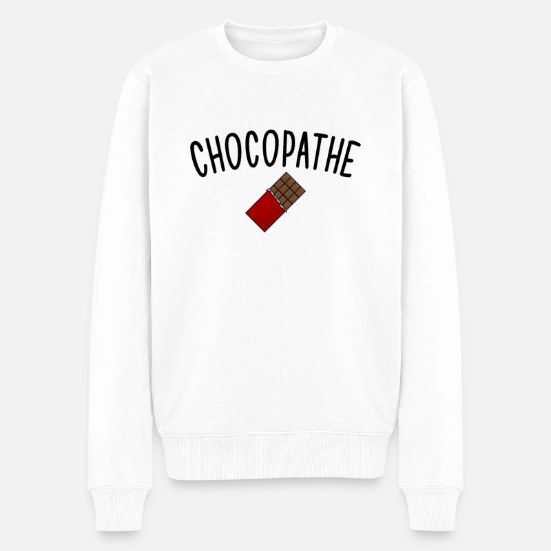 Chocothe, für Schokoladenfans - Männer Premium Bio Pullover - Weiß