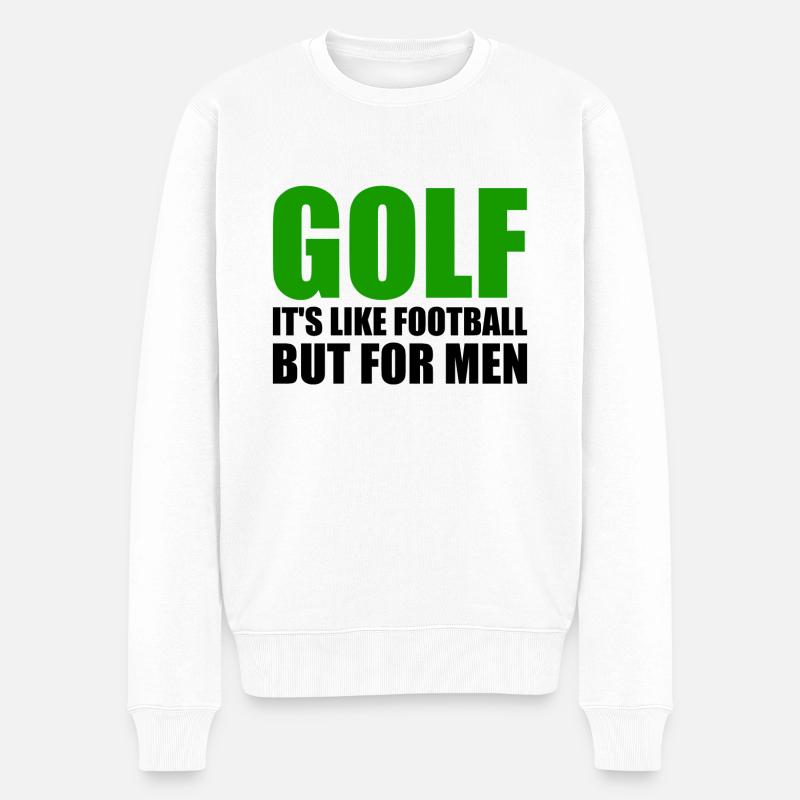 Golf drôle - Pull Premium bio Homme - blanc
