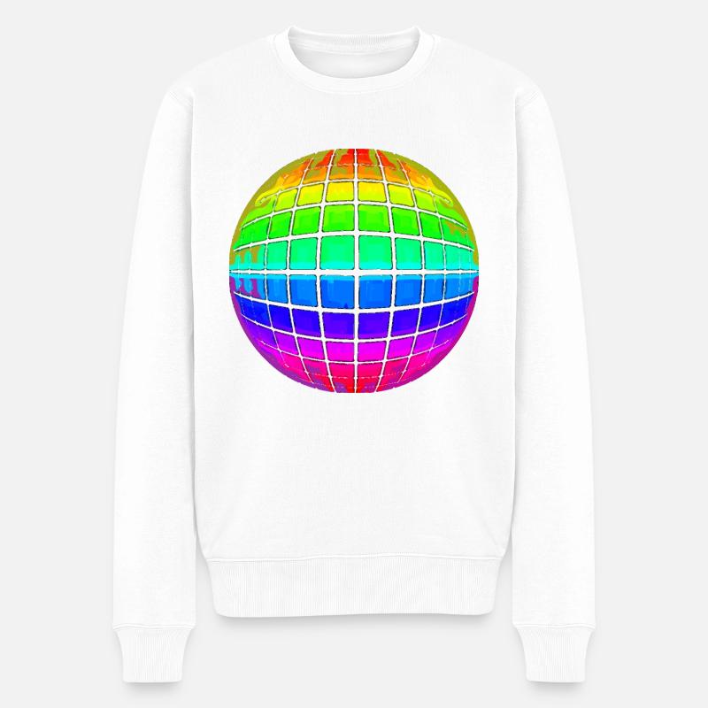 Sphäre - Männer Premium Bio Pullover - Weiß