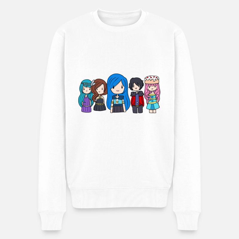 Comic Krew - Männer Premium Bio Pullover - Weiß