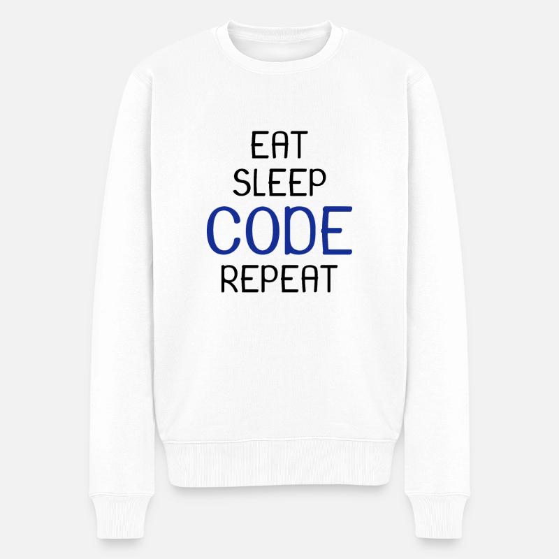 Programmeur tous les jours - Pull Premium bio Homme - blanc