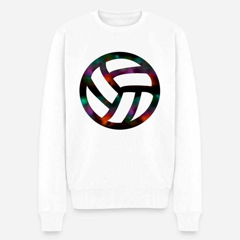 volley-ball - Pull Premium bio Homme - blanc