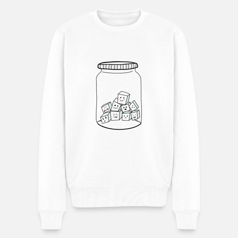 sucre mignon - Pull Premium bio Homme - blanc