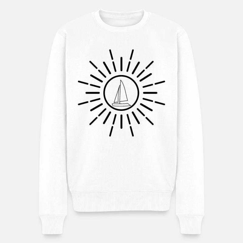 voile de soleil - Pull Premium bio Homme - blanc