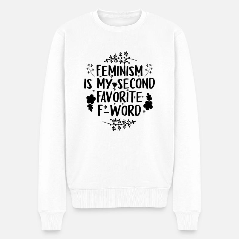 Féministes | Idée cadeau féminisme féministe - Pull Premium bio Homme - blanc