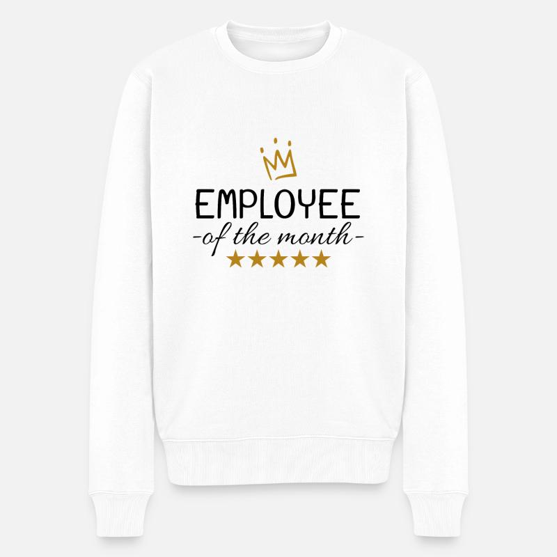 Employé du mois cadeau - Pull Premium bio Homme - blanc