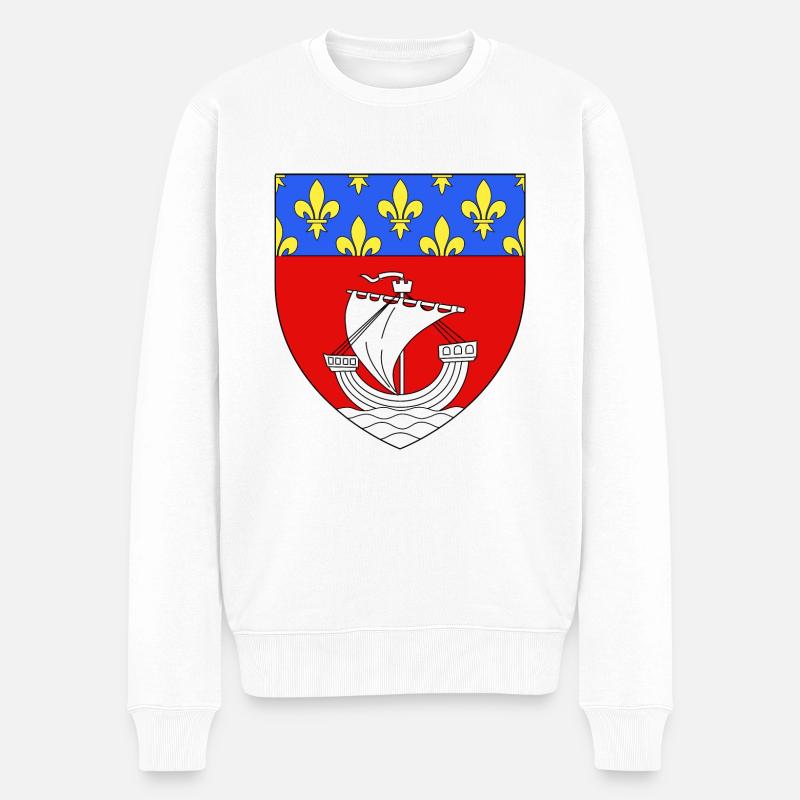 Blason paris 75 - Pull Premium bio Homme - blanc