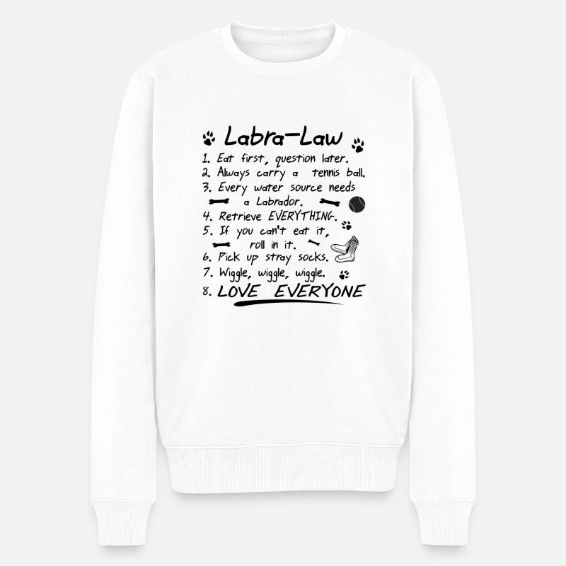 Labrador - Pull Premium bio Homme - blanc