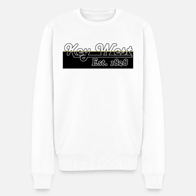 Key West Florida - Pull Premium bio Homme - blanc