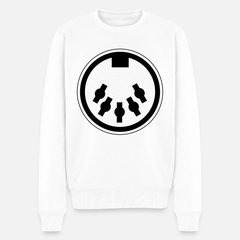 MIDI Black - Pull Premium bio Homme - blanc