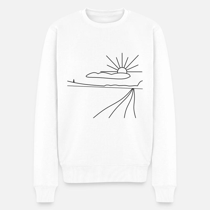 chemin du retour - Pull Premium bio Homme - blanc