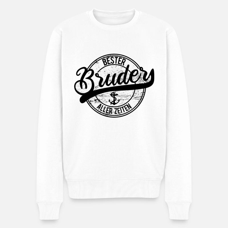 Frères - Pull Premium bio Homme - blanc