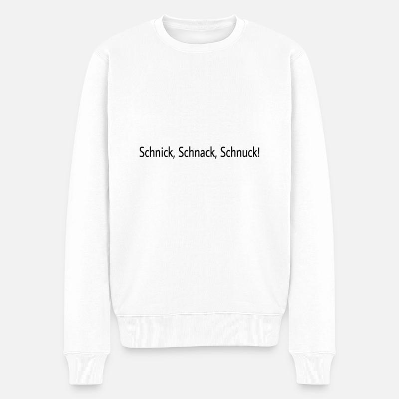Schnick Schnack Schnuck - Männer Premium Bio Pullover - Weiß