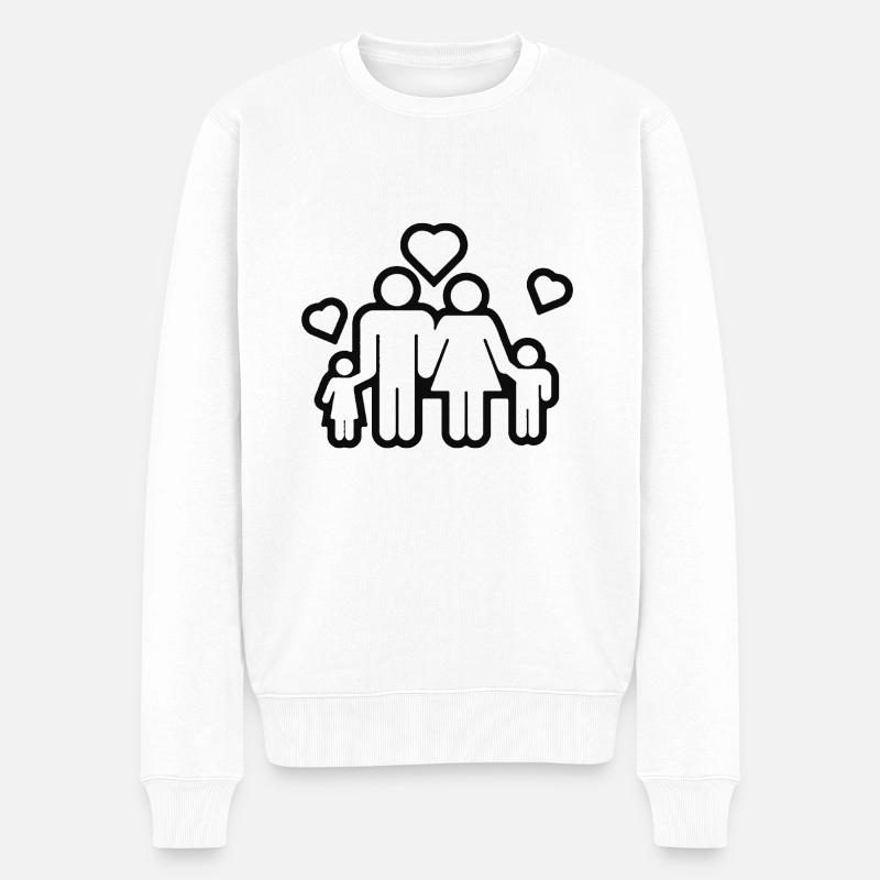 Famille - Pull Premium bio Homme - blanc