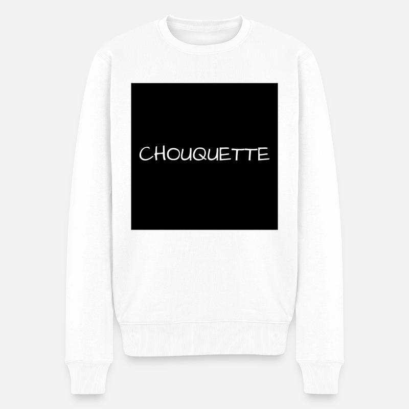 CHOUQUETTE - Pull Premium bio Homme - blanc