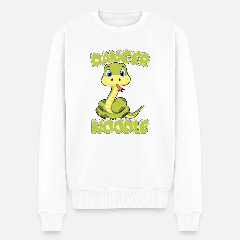 Schlangen Haustiere | Schlange Reptilien Geschenke - Männer Premium Bio Pullover - Weiß