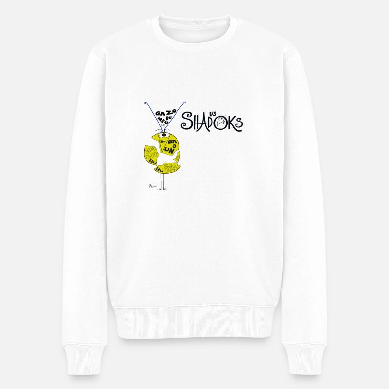 Shadoks Puzzle - Männer Premium Bio Pullover - Weiß