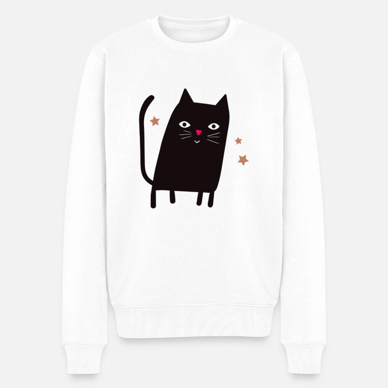 Chat - Pull Premium bio Homme - blanc