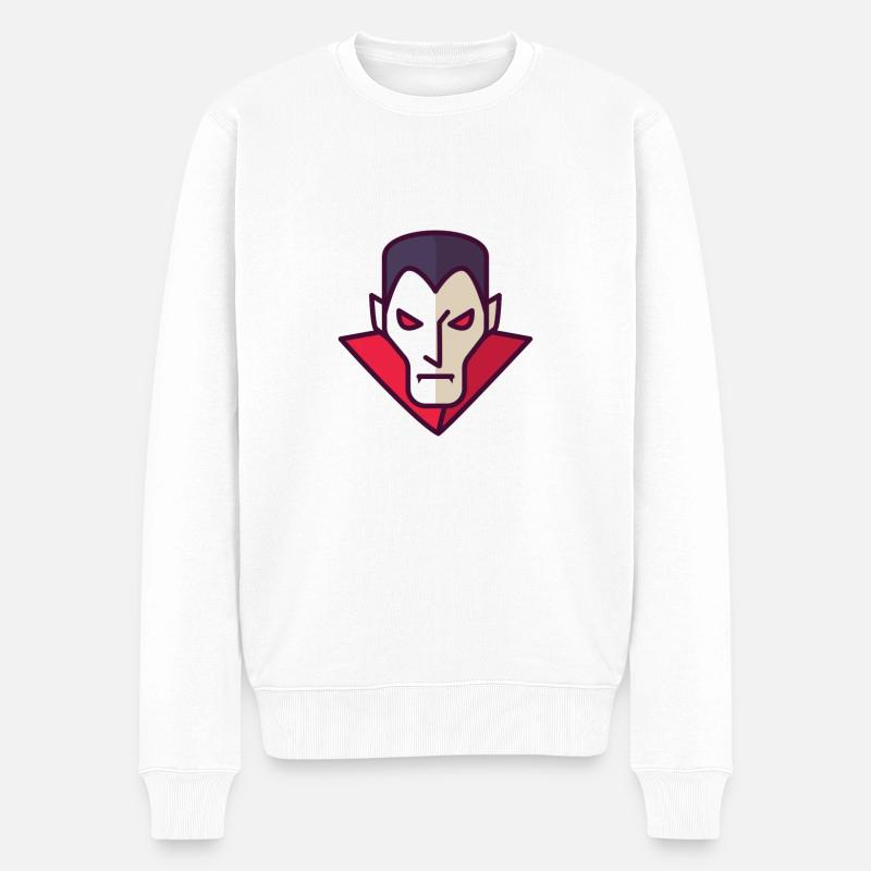 vampire - Pull Premium bio Homme - blanc
