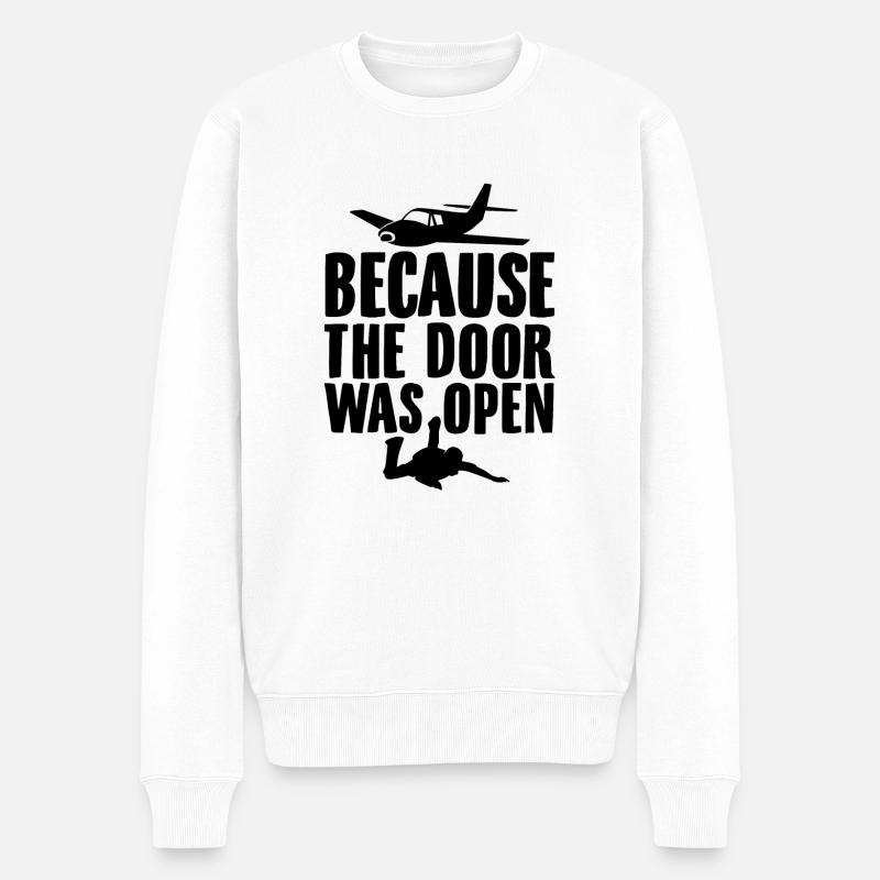 Skydive | Fallschirm Skydiving Skydiver Geschenke - Männer Premium Bio Pullover - Weiß
