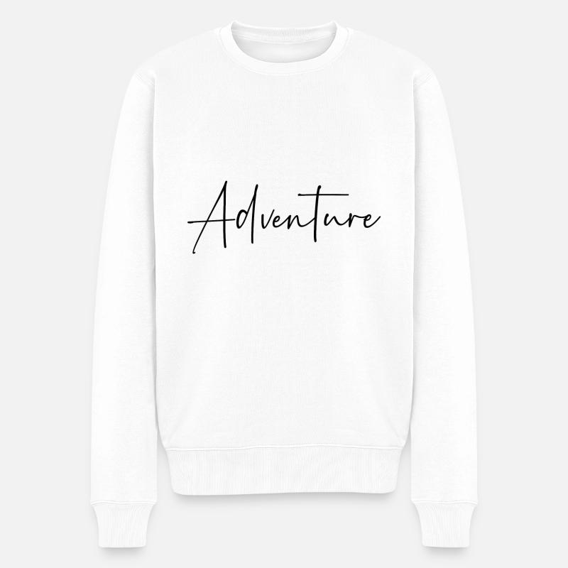Aventure - Pull Premium bio Homme - blanc