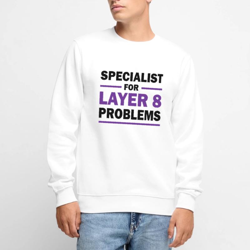 Layer 8 programmer saying gift Men's Premium Organic Jumper