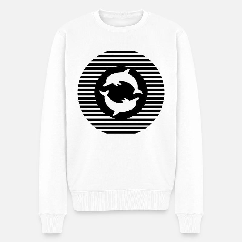 Dauphins - Pull Premium bio Homme - blanc