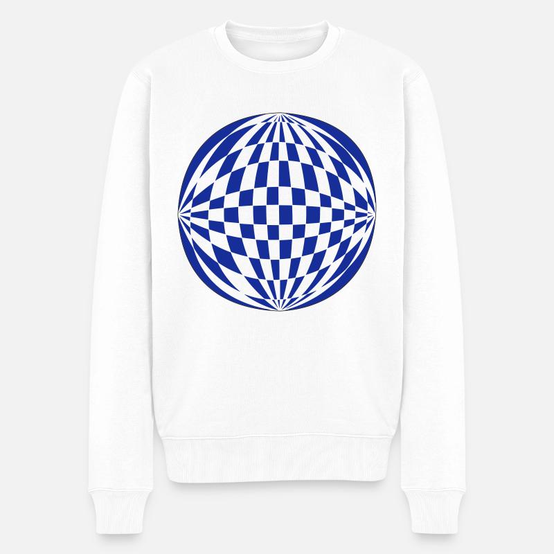 Sphère 3D - Pull Premium bio Homme - blanc