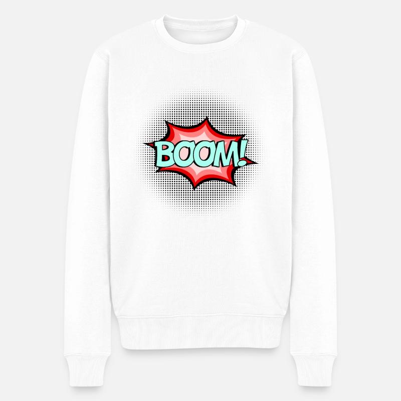 BOOM ! - Pull Premium bio Homme - blanc