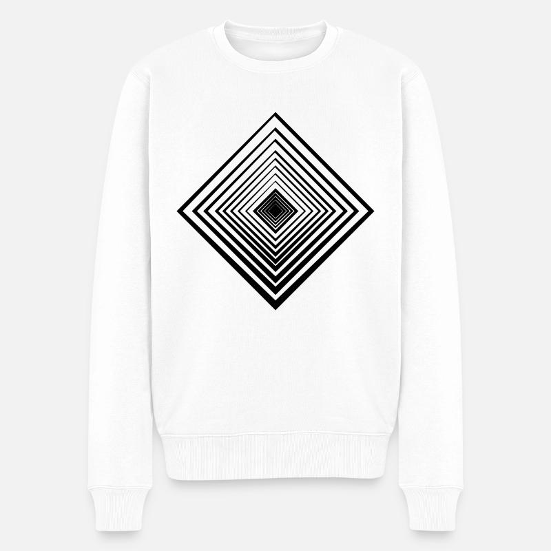 abstract - Tunnel - Pull Premium bio Homme - blanc