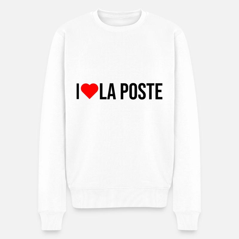 j'aime la poste - Pull Premium bio Homme - blanc