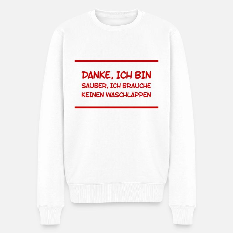 Frauenpower - Männer Premium Bio Pullover - Weiß