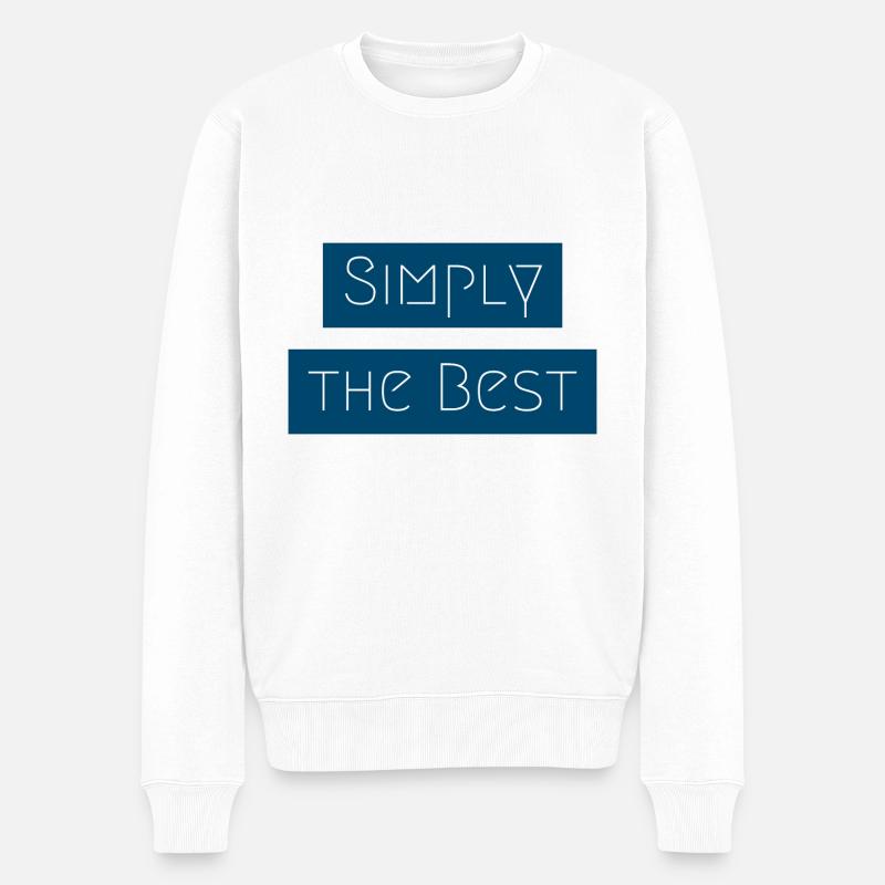 Einfach das beste - Männer Premium Bio Pullover - Weiß