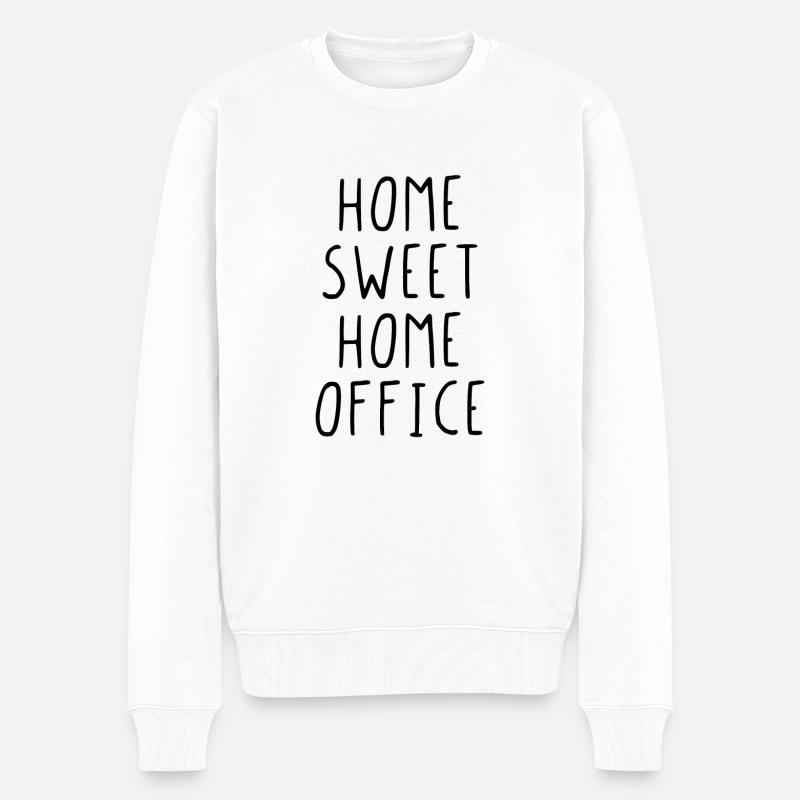 Home sweet home office - Pull Premium bio Homme - blanc